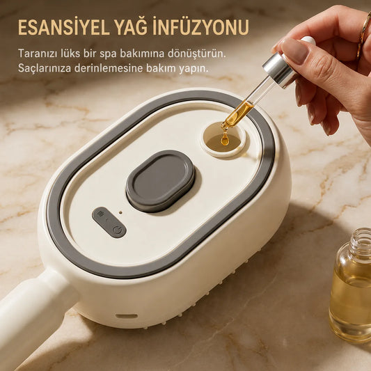 ELORRİA Elektrikli Sprey Hava Yastığı Masaj Tarağı