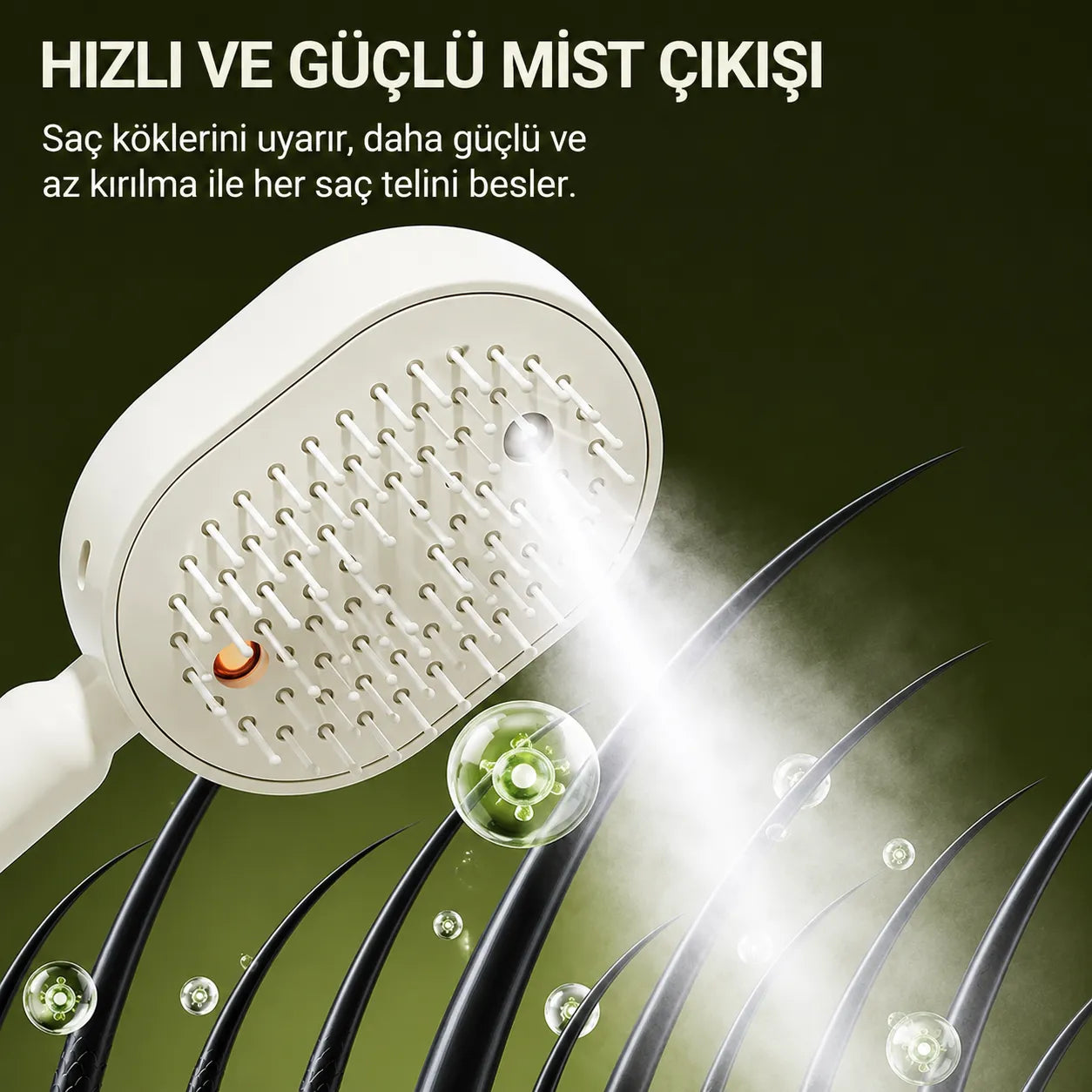 Elektrikli Sprey Hava Yastığı Masaj Tarağı