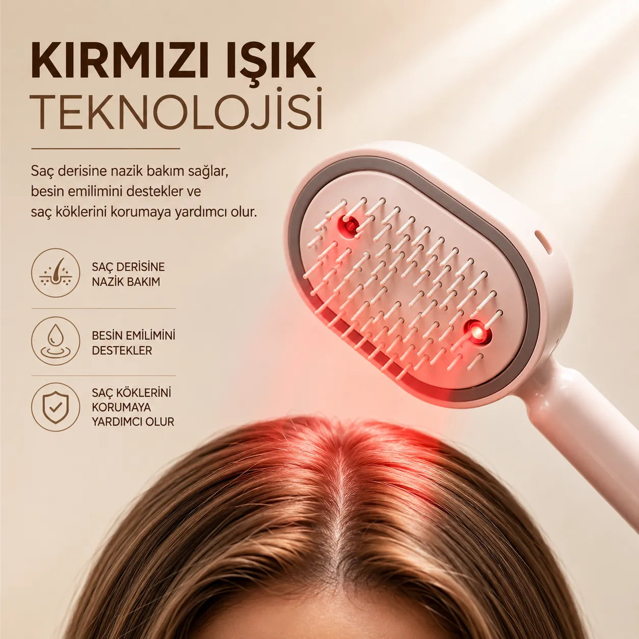 Elektrikli Sprey Hava Yastığı Masaj Tarağı